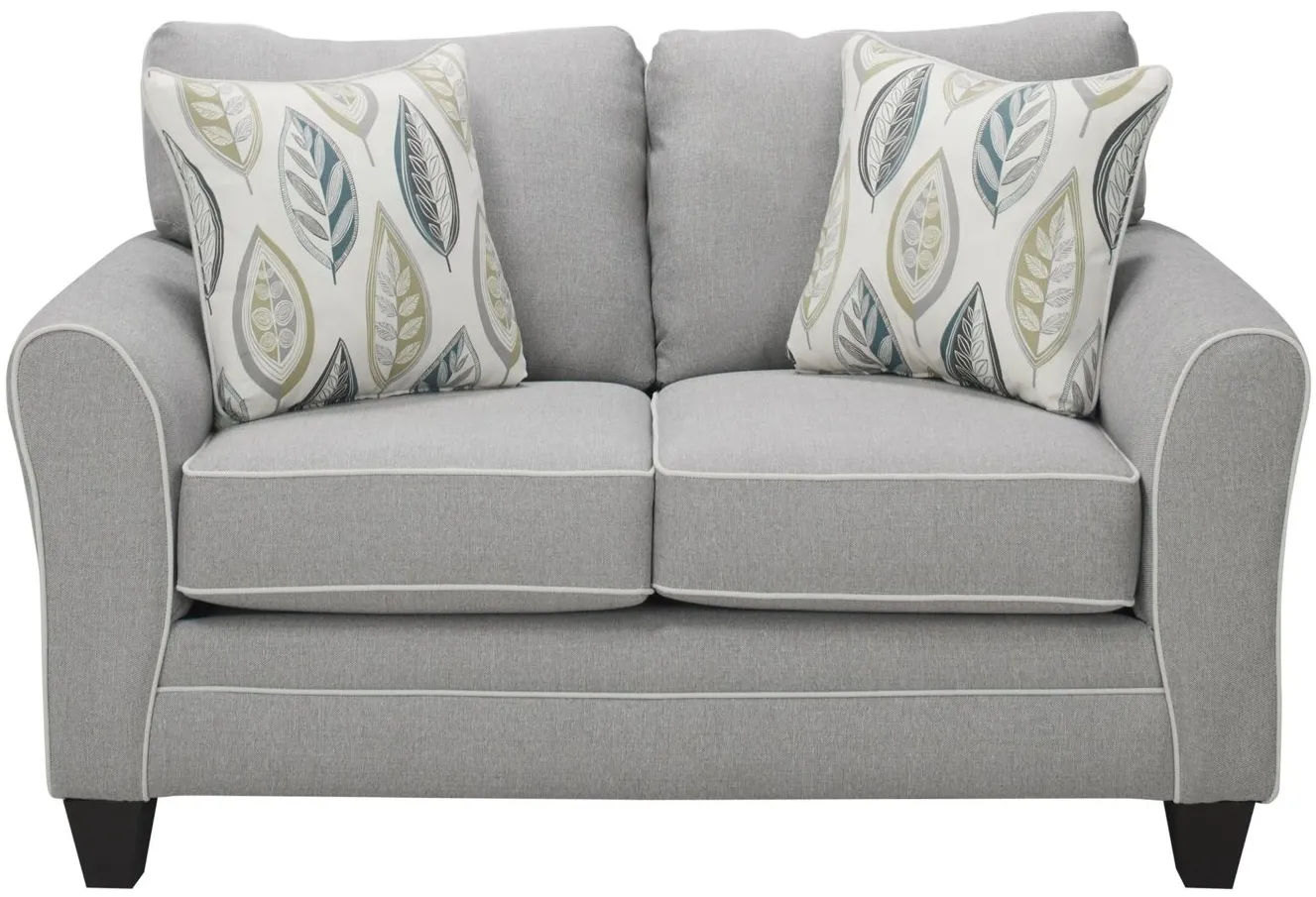 Bodey Loveseat in Gray by Fusion Furniture