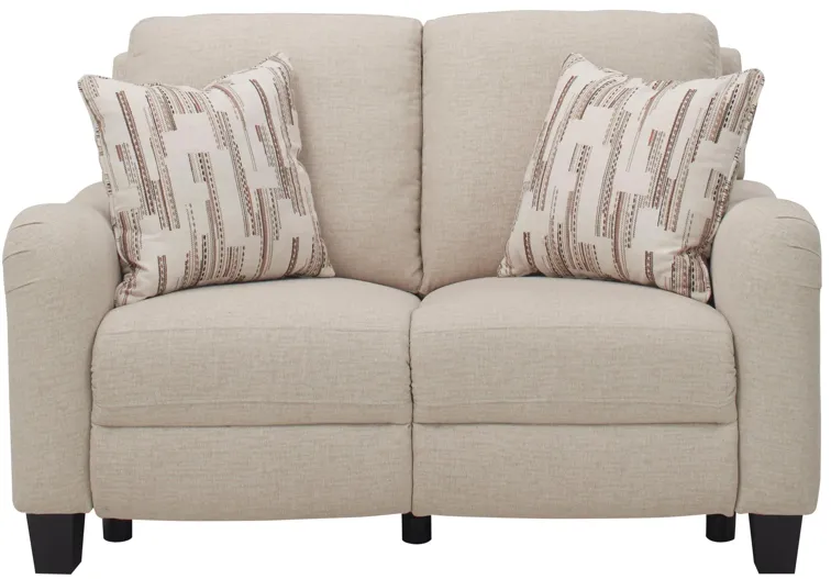 Dillon Power-Reclining Loveseat in Beige by Bellanest