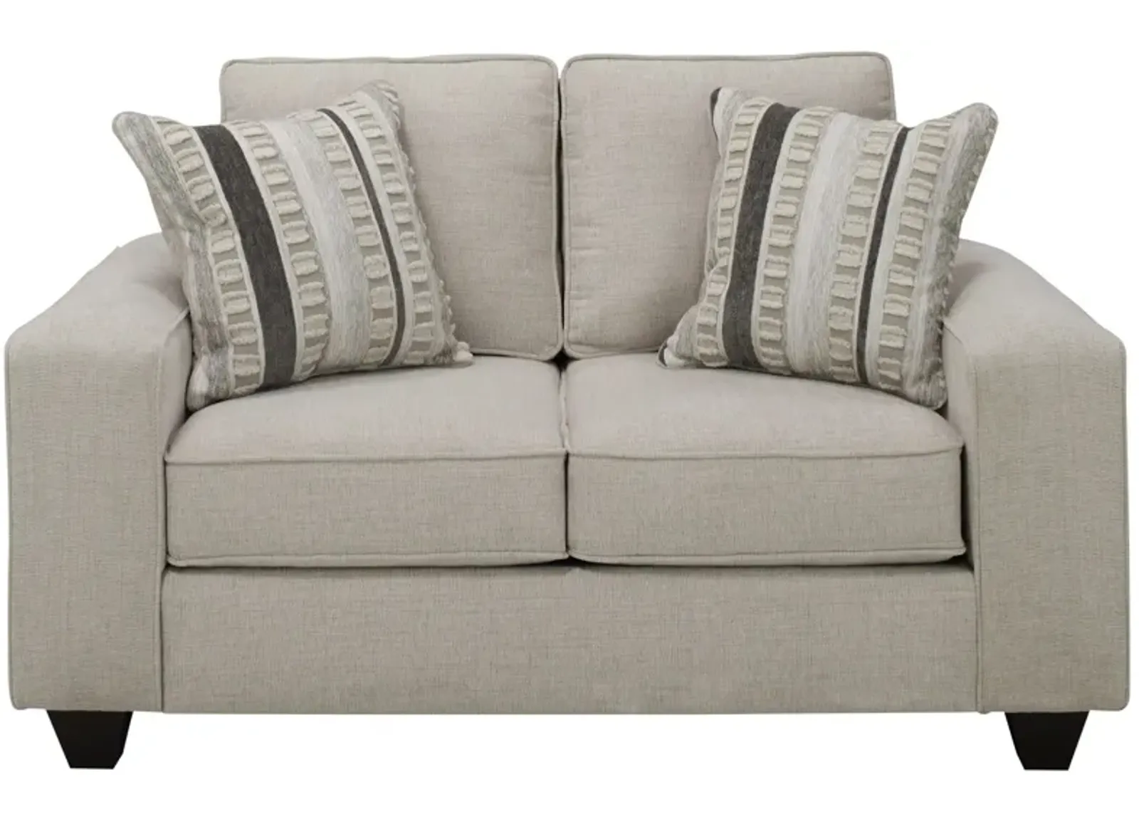 Alston Chenille Loveseat in Beige by Albany Furniture