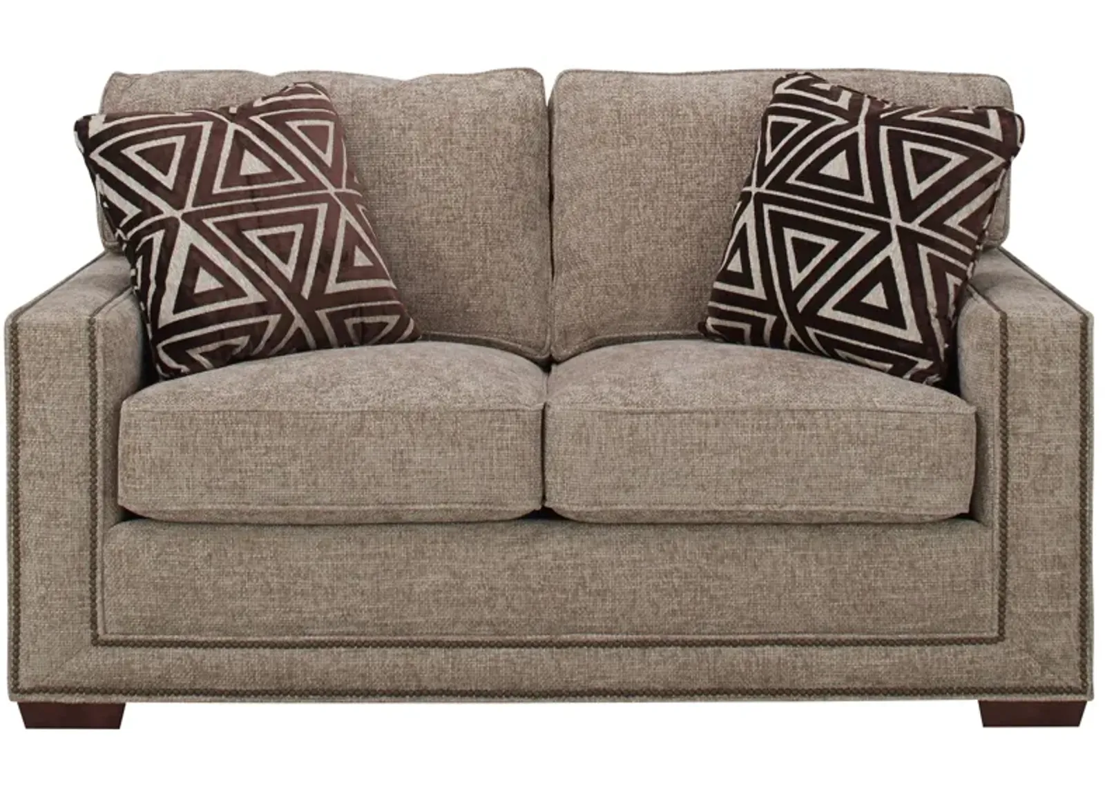 Bradshaw Loveseat in Brown by Emeraldcraft