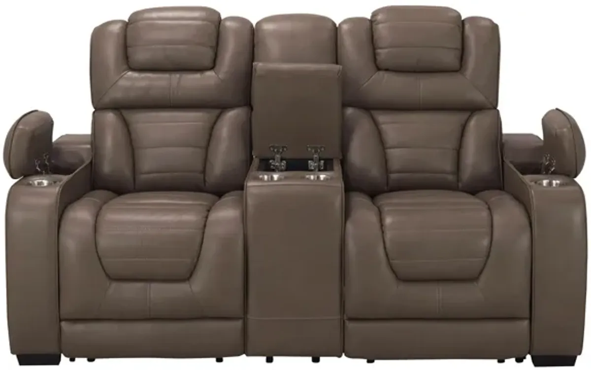 Othello Power Console Loveseat w/Power Headrest