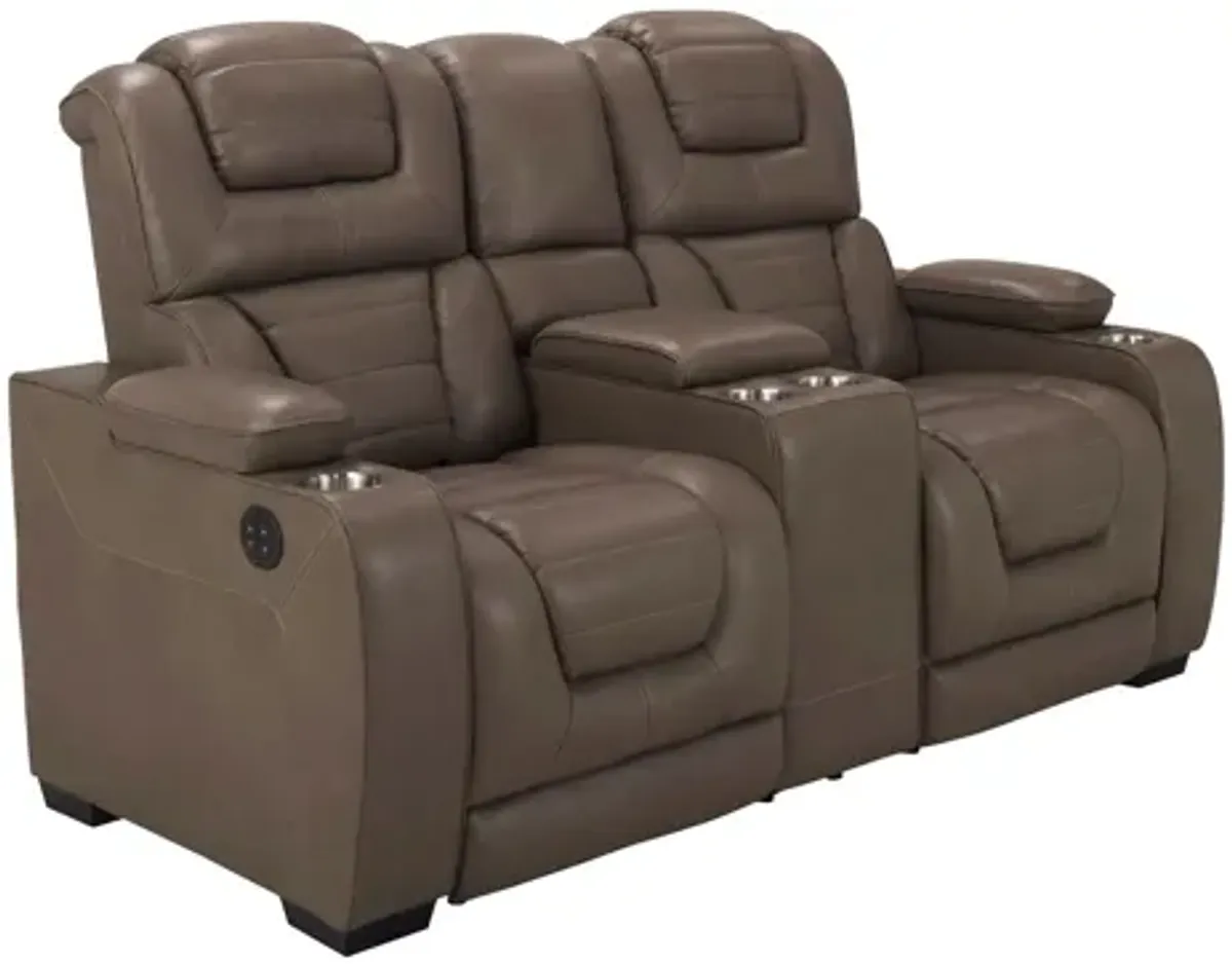 Othello Power Console Loveseat w/Power Headrest