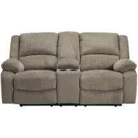 Molven Reclining Console Loveseat in Pewter by Ashley Furniture