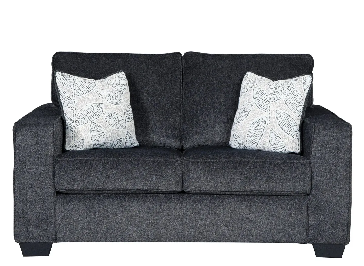 Adelson Chenille Loveseat in Slate Gray by Ashley Furniture