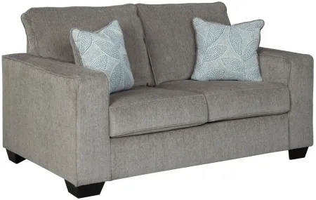Adelson Chenille Loveseat in Alloy by Ashley Furniture