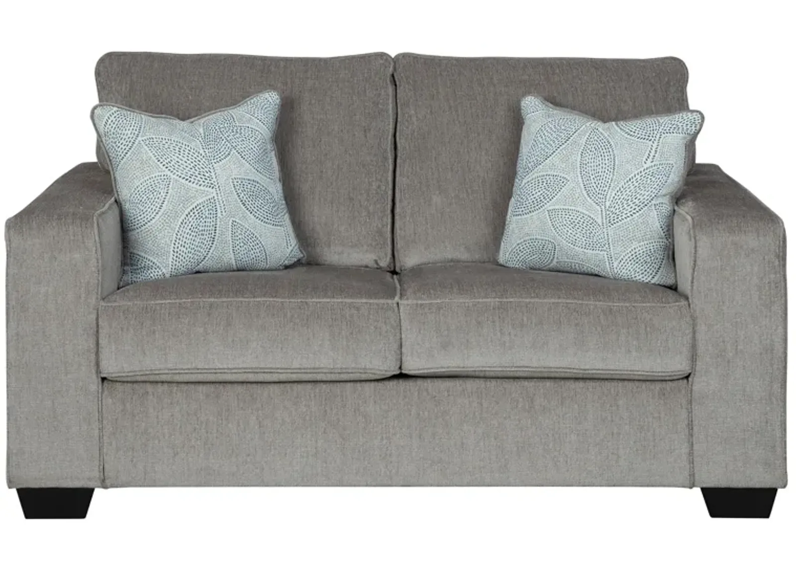 Adelson Chenille Loveseat in Alloy by Ashley Furniture