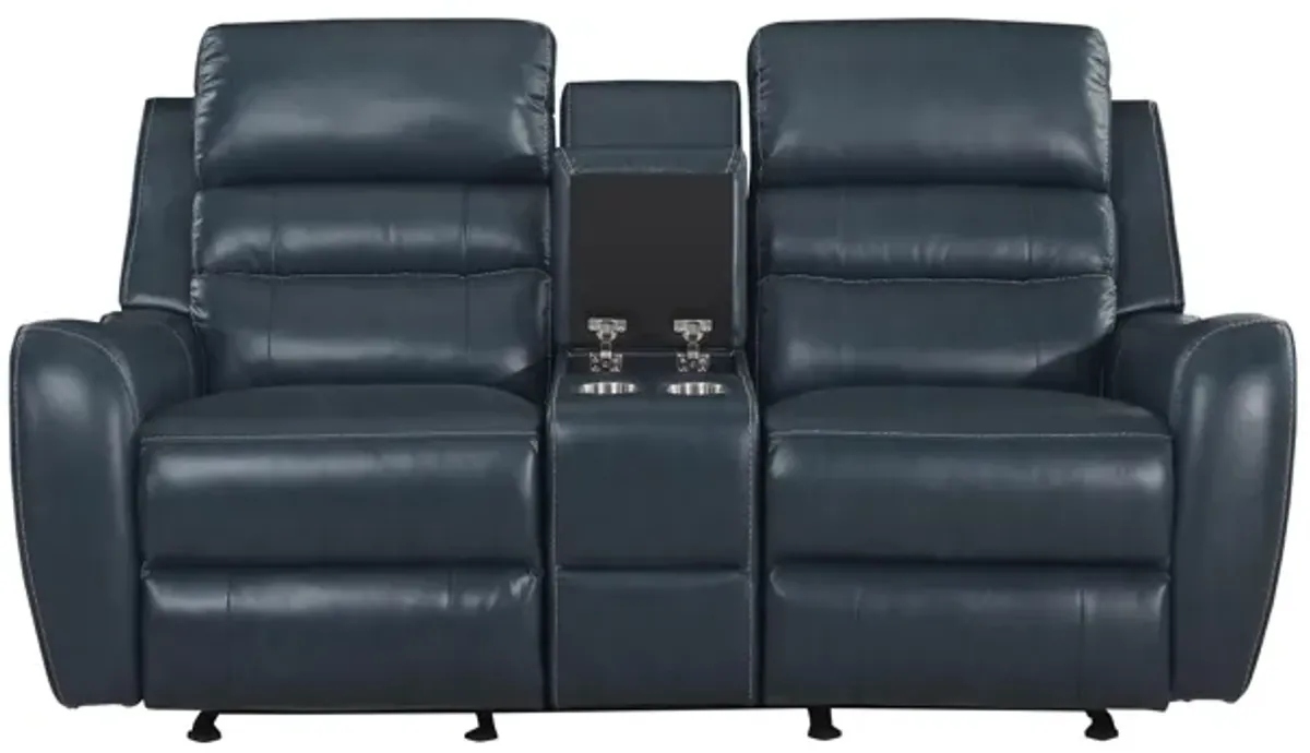 Keegan Reclining Glider Console Loveseat