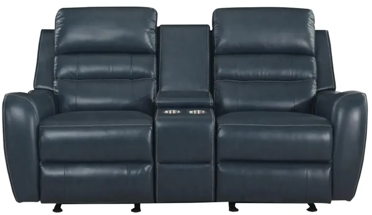 Keegan Reclining Glider Console Loveseat