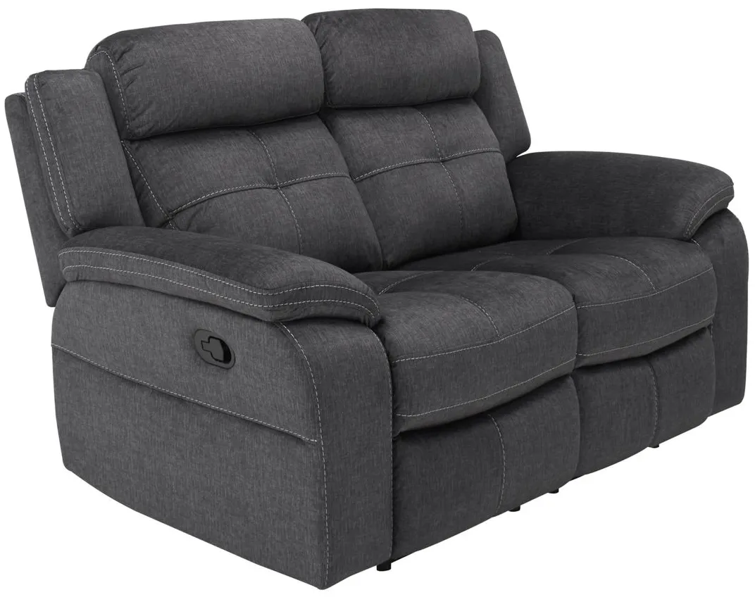 Lugano Microfiber Reclining Loveseat in Gray by Bellanest