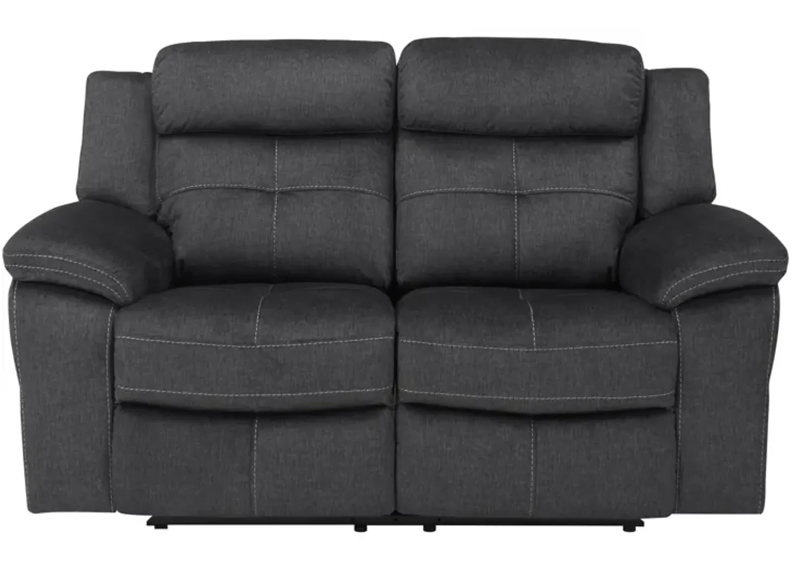 Lugano Microfiber Reclining Loveseat in Gray by Bellanest