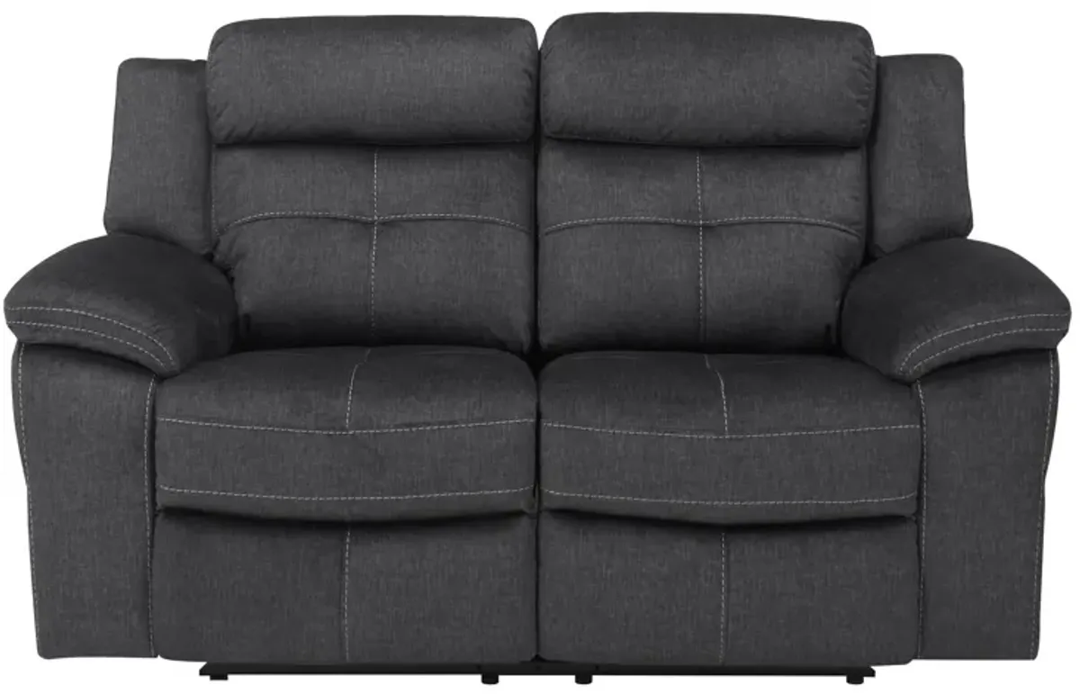 Lugano Microfiber Reclining Loveseat in Gray by Bellanest