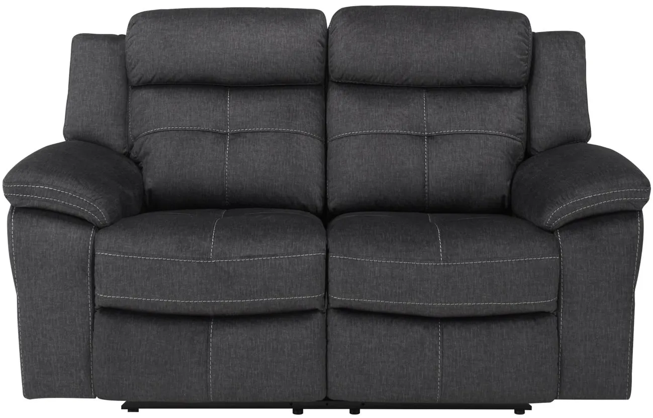 Lugano Microfiber Reclining Loveseat in Gray by Bellanest