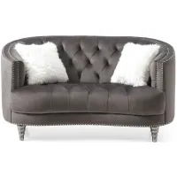 Lyncourt Loveseat in Gray by Glory Furniture