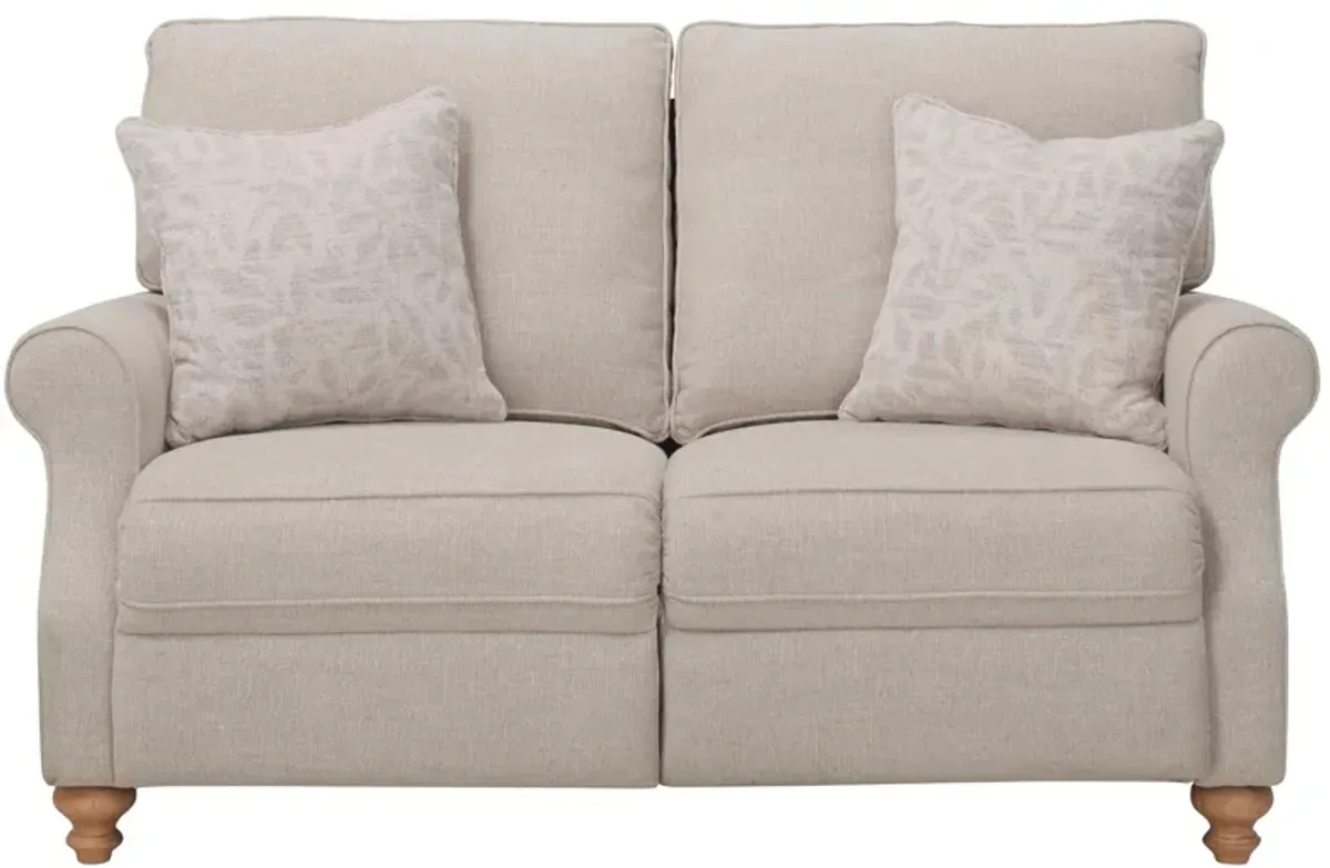 Lamont Power Loveseat in Beige by Bellanest