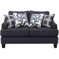 Bailey Loveseat in Blue by Fusion Furniture