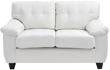 Gallant Loveseat in White by Glory Furniture