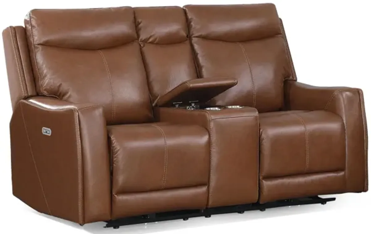 Natalia Power Loveseat Console Recliner