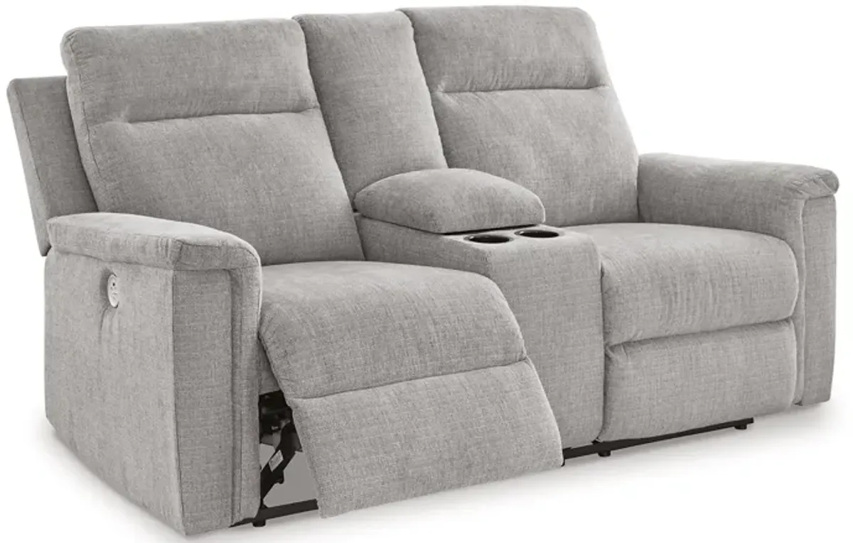 Barnsana Power Reclining Loveseat with Console