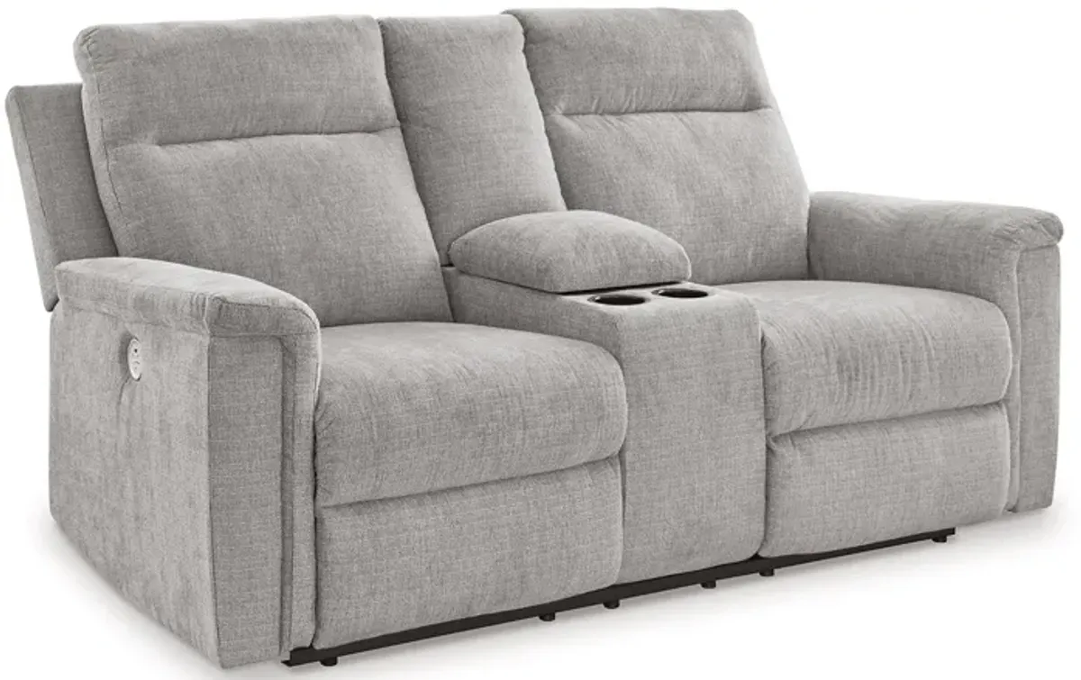 Barnsana Power Reclining Loveseat with Console