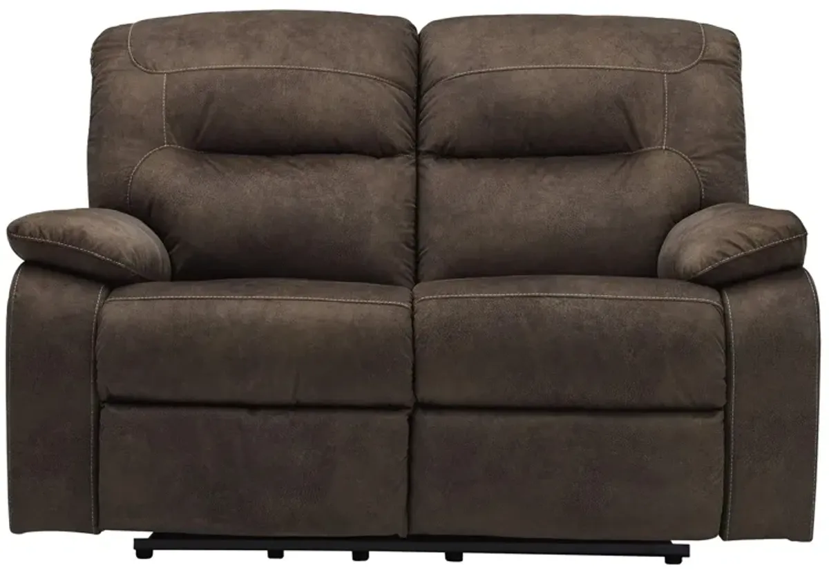 Bolzano Reclining Loveseat in Coffee by Ashley Furniture