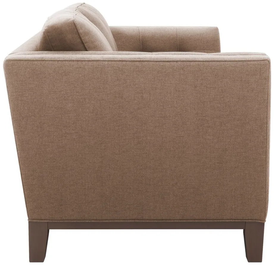 Macauley Loveseat in Suede So Soft Khaki by H.M. Richards