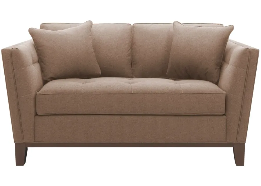 Macauley Loveseat in Suede So Soft Khaki by H.M. Richards