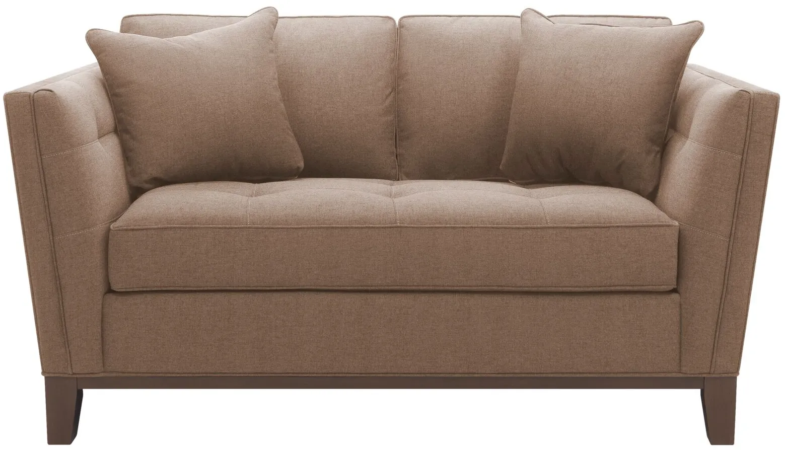 Macauley Loveseat in Suede So Soft Khaki by H.M. Richards