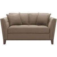 Macauley Loveseat in Suede So Soft Mineral by H.M. Richards