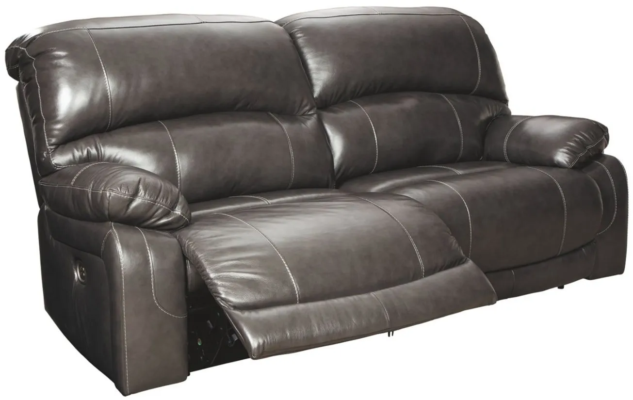 Hallstrung Power Reclining Sofa in Gray by Ashley Furniture