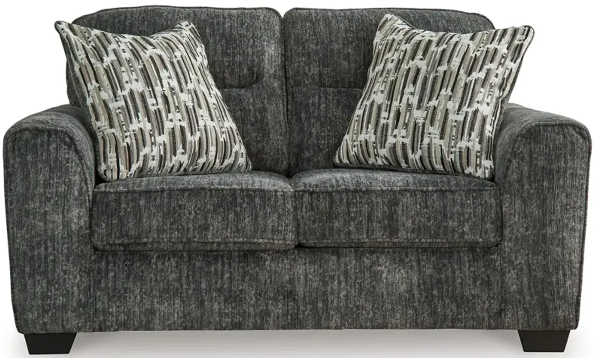 Lonoke Loveseat in Gunmetal by Ashley Furniture