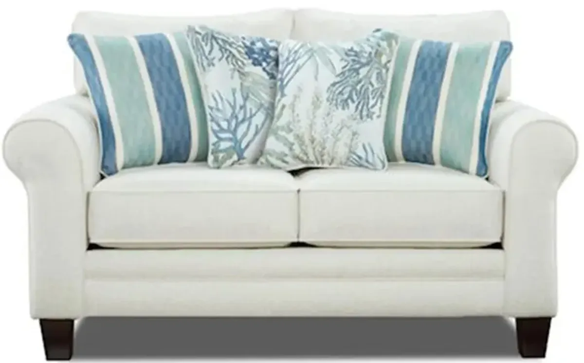 McKinley Loveseat in Grande Glacier by Fusion Furniture