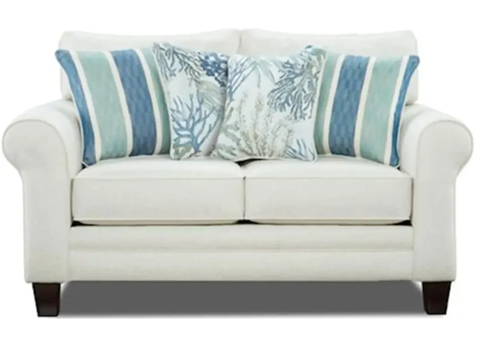 McKinley Loveseat in Grande Glacier by Fusion Furniture