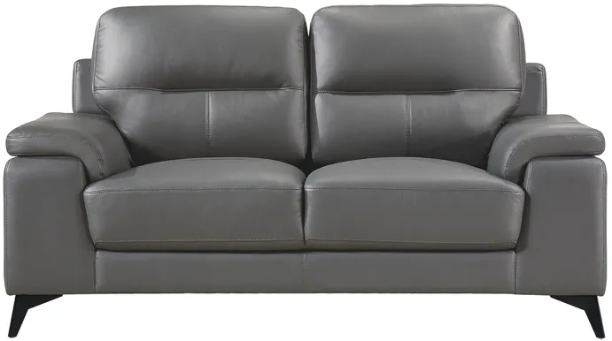 Selles Loveseat in Dark Gray by Homelegance