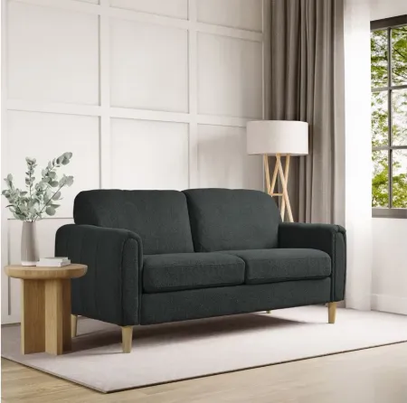 Emily Loveseat in Charcoal by Lifestyle Solutions