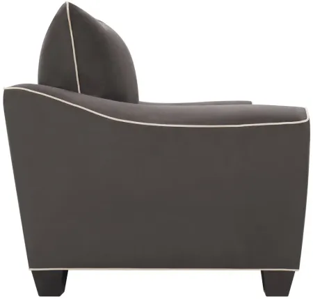 Briarwood Loveseat in Suede So Soft Slate/Lt Taupe by H.M. Richards
