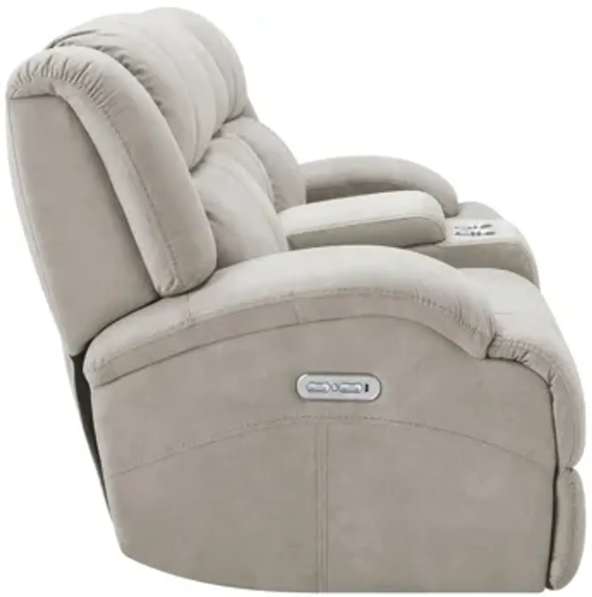 Quincey Power-Reclining Console Loveseat