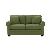 Glendora Apartment Sofa in Suede So Soft Pine by H.M. Richards