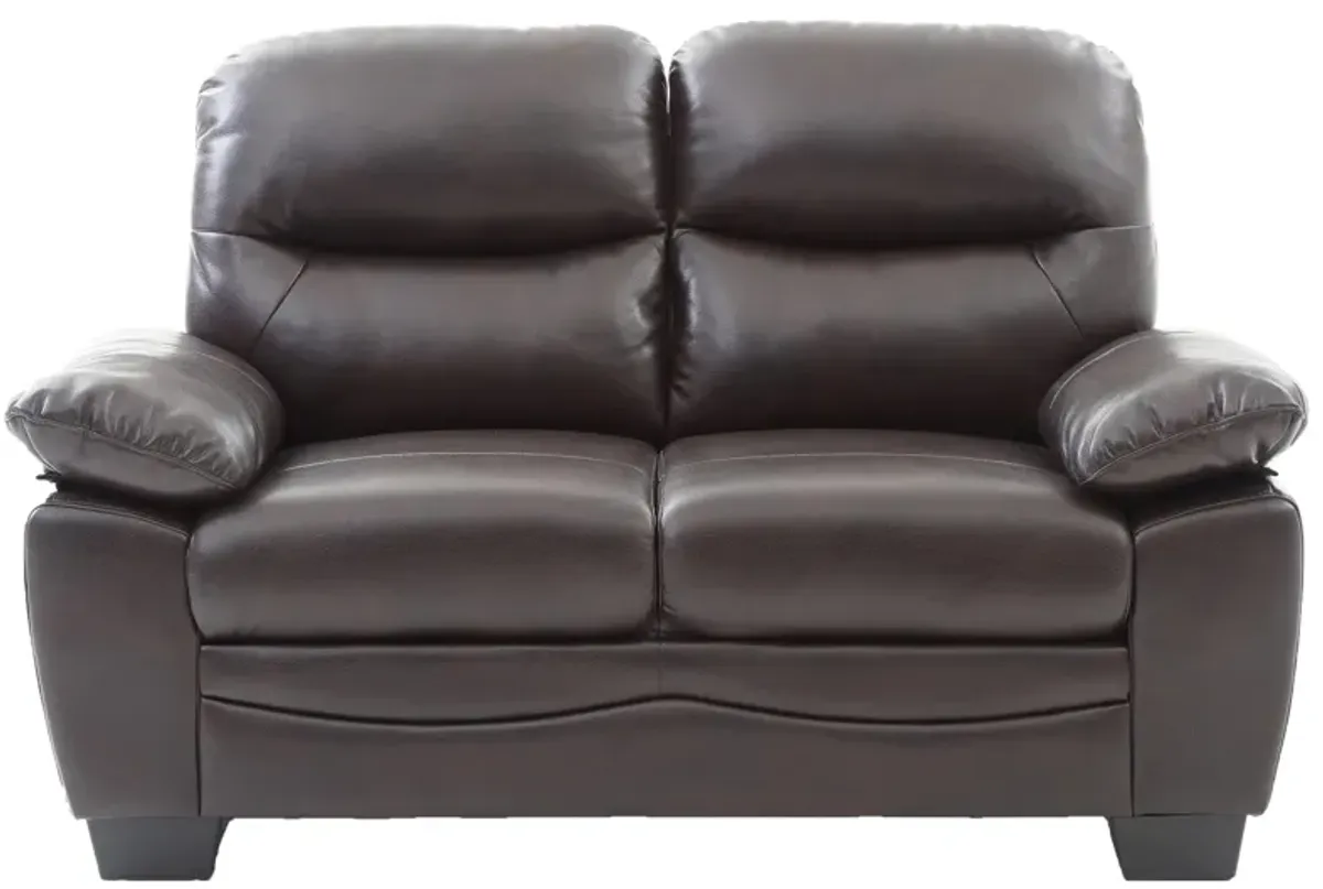 Marta Loveseat in Dark Brown by Glory Furniture