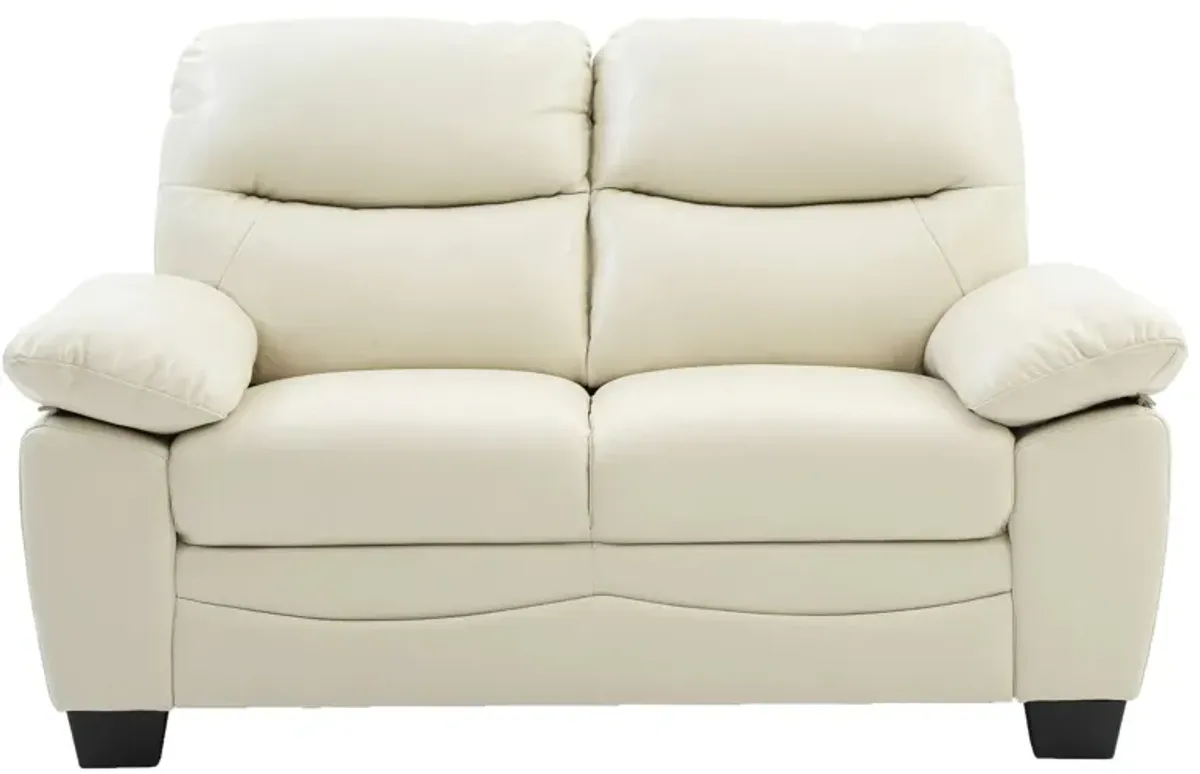 Marta Loveseat in Pearl by Glory Furniture