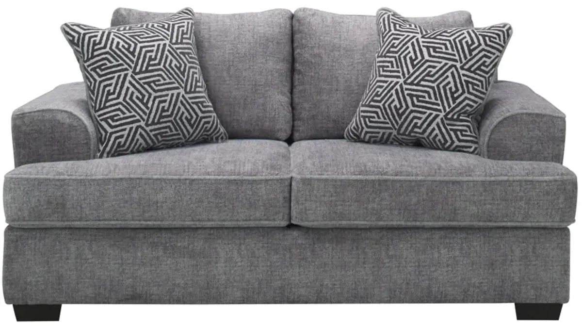 Greystone Loveseat in Gray by Behold Washington