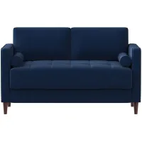 Forrester Loveseat in Navy Blue by Lifestyle Solutions