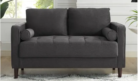 Forrester Loveseat in Heather Gray by Lifestyle Solutions