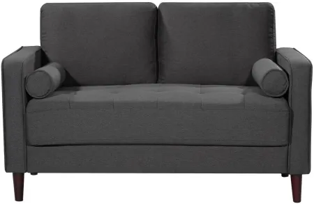 Forrester Loveseat in Heather Gray by Lifestyle Solutions