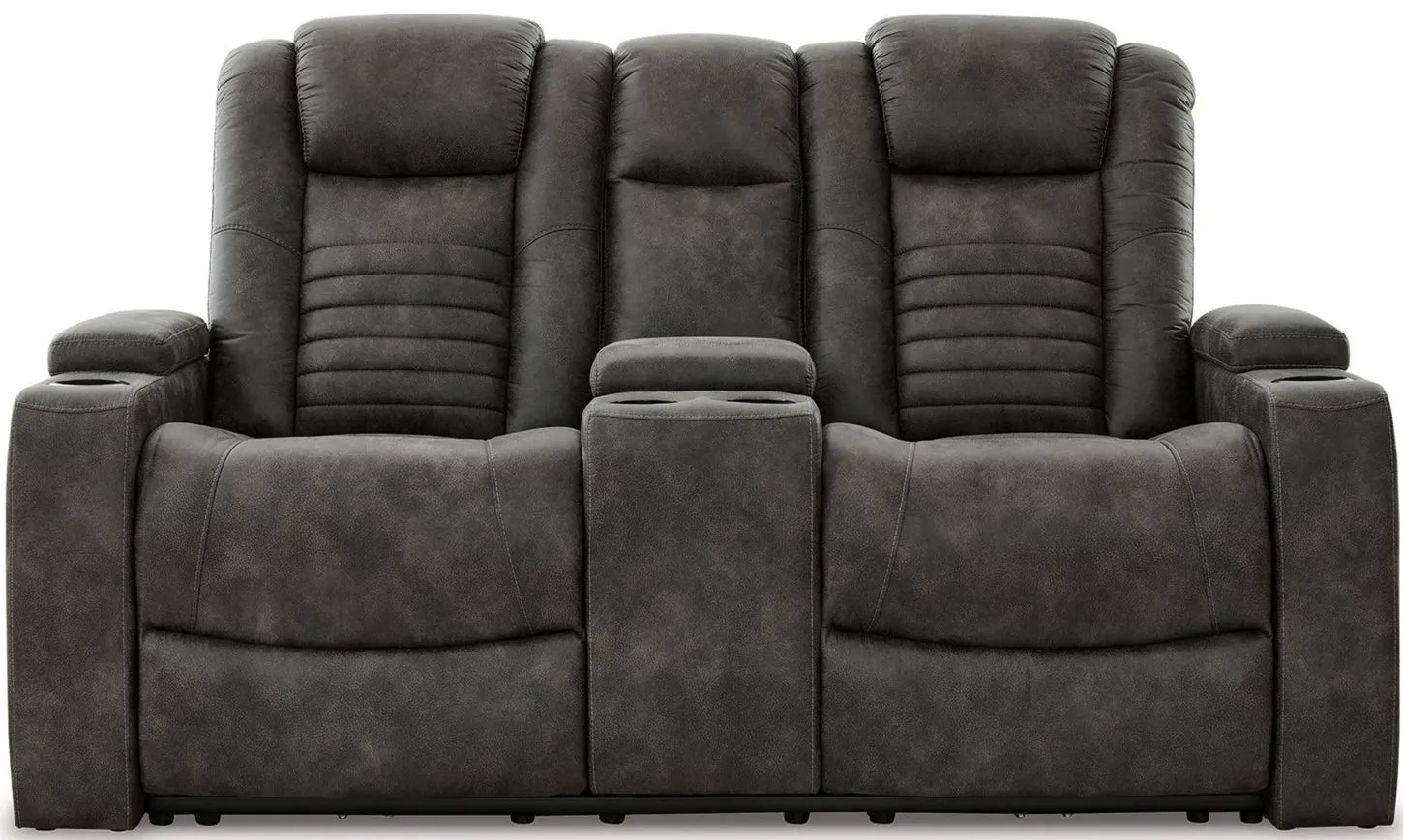 Soundcheck Power Reclining Loveseat in Storm by Ashley Furniture