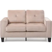 Nailer Loveseat in Beige by Glory Furniture