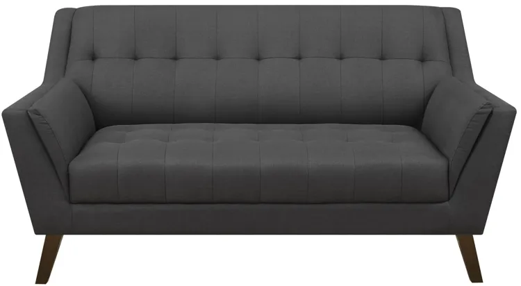 Elise Loveseat in Charcoal Pebble by Emerald Home Furnishings