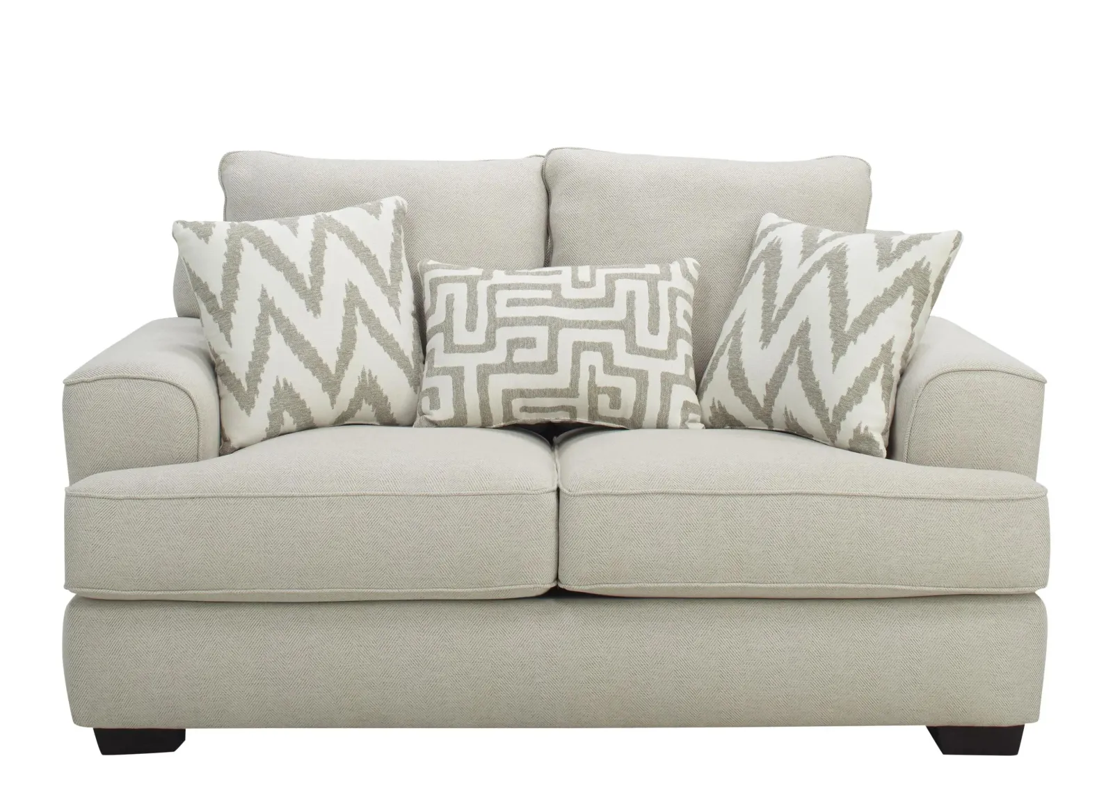 Marisa Chenille Loveseat in Beige by Corinthian