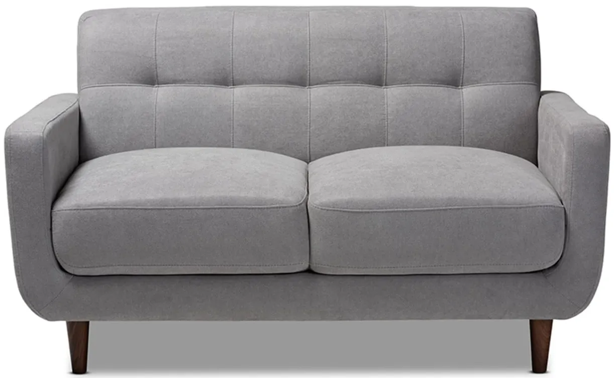 Allister Loveseat in Light gray by Wholesale Interiors