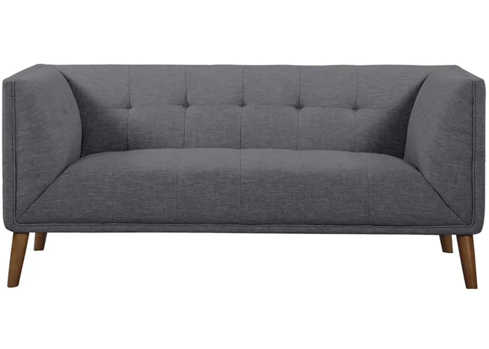 Hudson Loveseat in Dark Gray by Armen Living