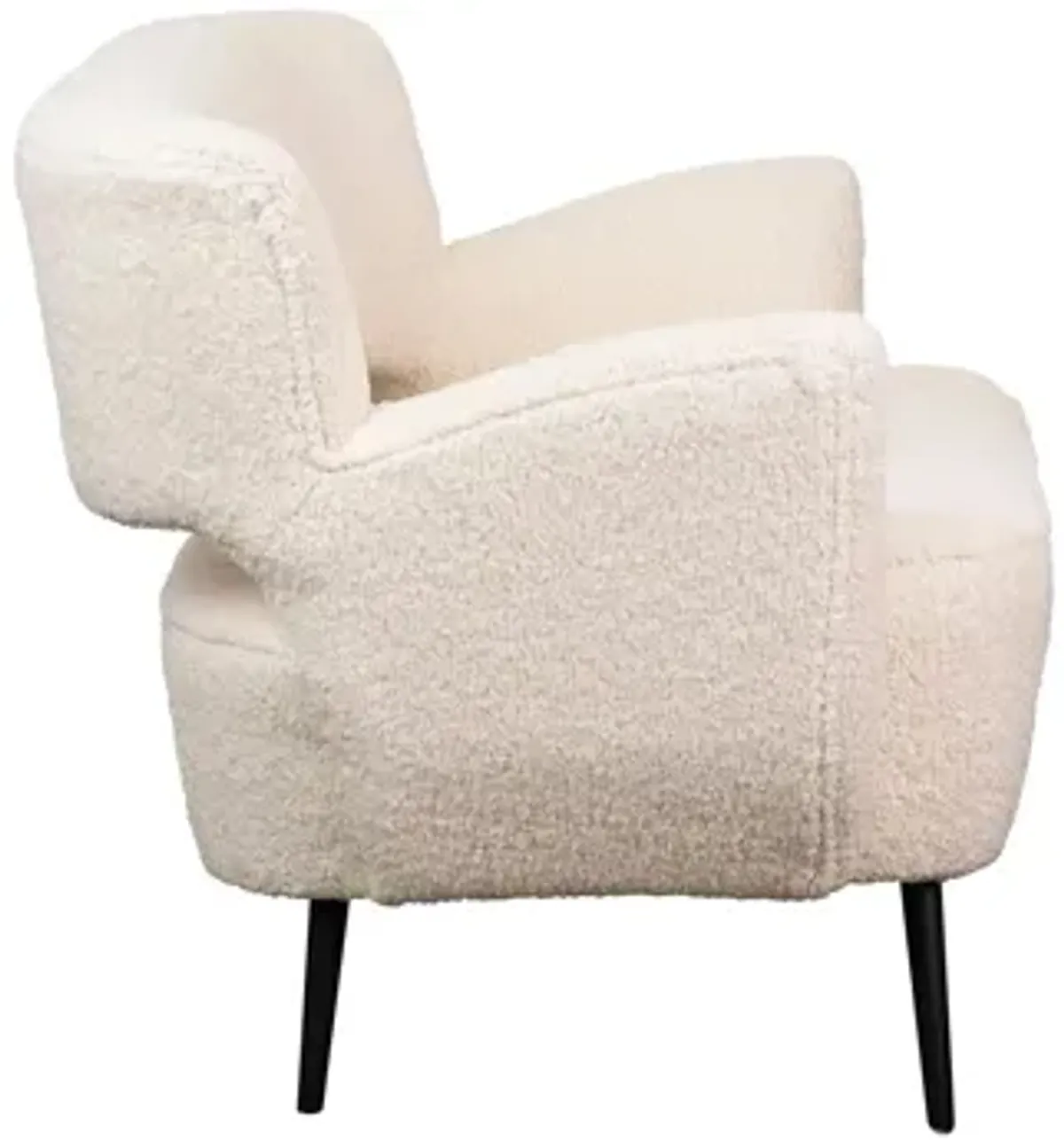 Zani Faux Sheepskin Love Seat